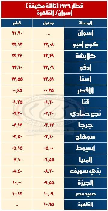 مواعيد القطارات الإضافية (5)