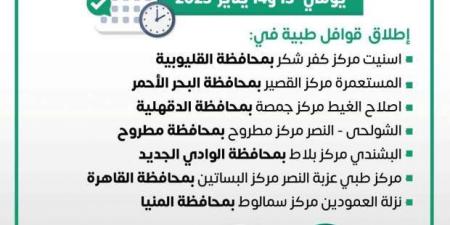 انطلاق 7 قوافل طبية في المحافظات ضمن «حياة كريمة» اليوم.. اعرف الأماكن - عرب فايف