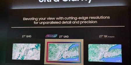 سامسونج تلمح إلى شاشة QD-OLED مقاس 27 بوصة بدقة 5K للمبدعين - عرب فايف