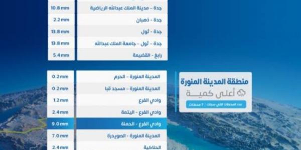 الأرصاد: حي البساتين في جدة يسجل أعلى نسبة هطول للأمطار بـ 38 ملم - عرب فايف