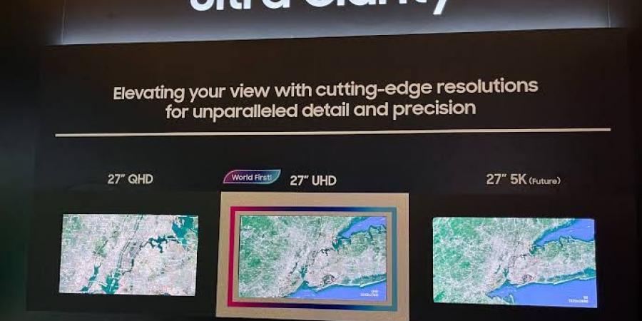 سامسونج تلمح إلى شاشة QD-OLED مقاس 27 بوصة بدقة 5K للمبدعين - عرب فايف