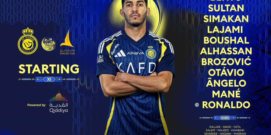 محمد شريف أمام كريستيانو رونالدو.. التشكيل الرسمي لمباراة النصر والخليج في دوري روشن السعودي - عرب فايف