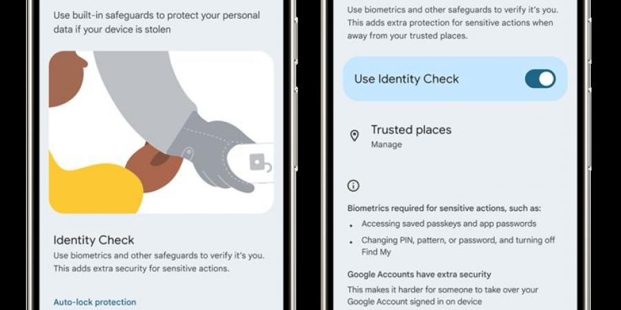 جوجل تكشف عن ميزة التحقق من الهوية لحماية هواتف اندرويد من السرقة - عرب فايف