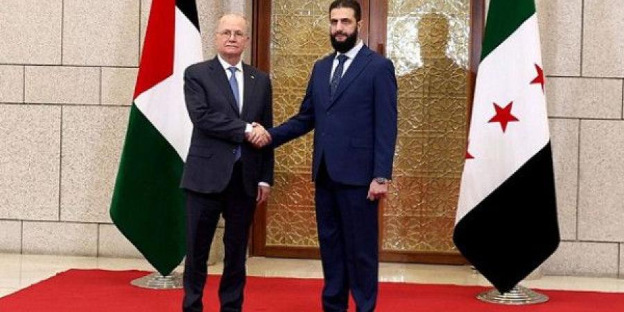 رئيس الوزراء الفلسطيني يلتقي بقائد الإدارة السورية الجديدة في دمشق - عرب فايف