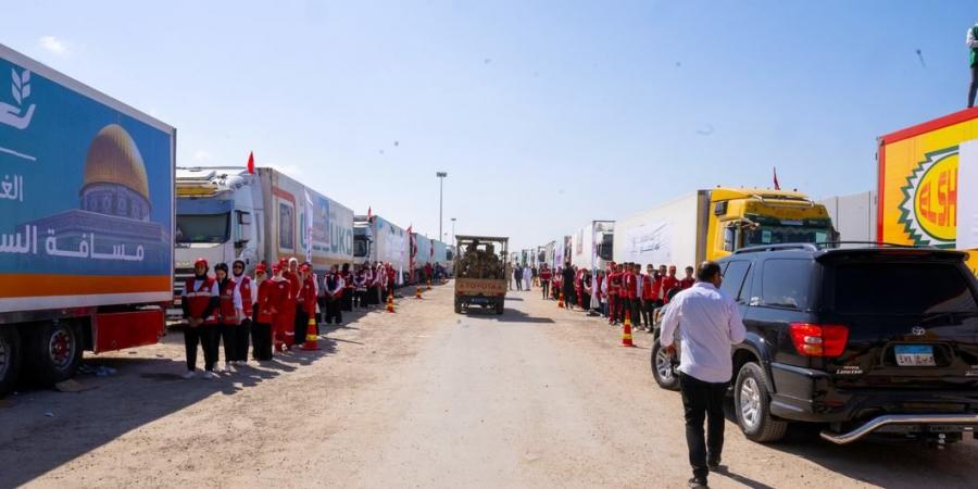 معلومات الوزراء يرصد جهود مصر في دعم غزة بآلاف الأطنان من المساعدات الإغاثية - عرب فايف