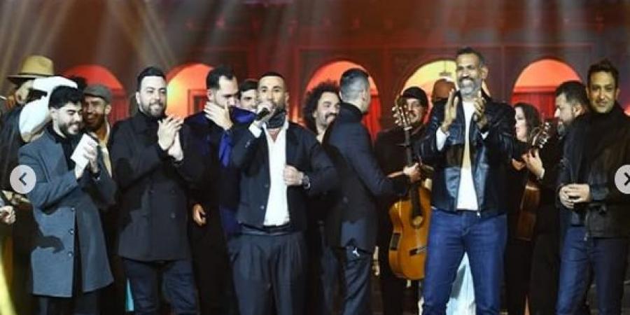 الملحن مدين يحتفل مع أحمد سعد بإطلاق ألبوم "حبيبنا" - عرب فايف