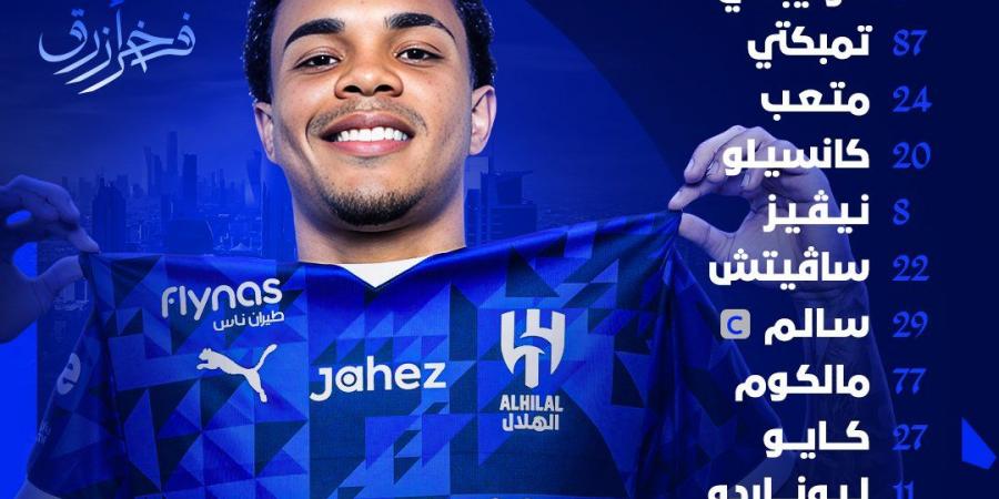 التشكيل الرسمي لمباراة الهلال وضمك في دوري روشن السعودي - عرب فايف