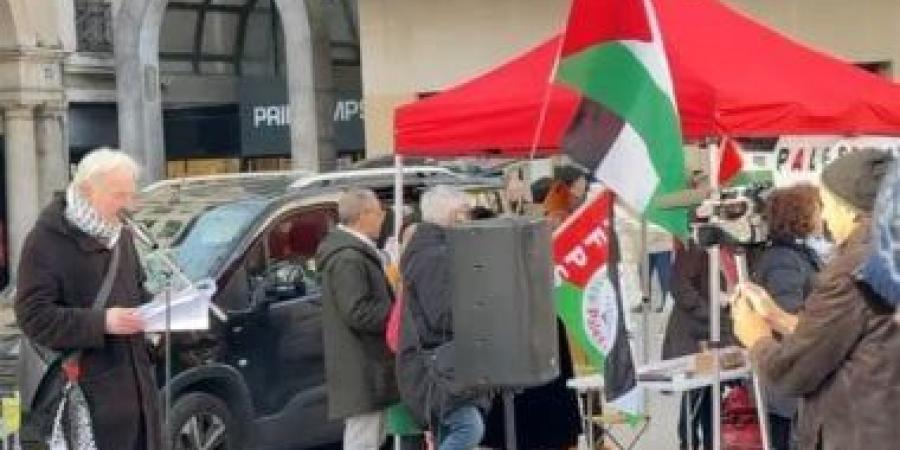 تظاهرات في ليون بفرنسا تندد بخطة ترامب لتهجير الفلسطينيين.. فيديو - عرب فايف