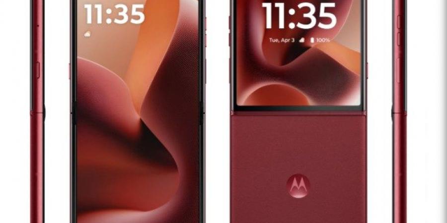 تسريب صور جذابة لهاتف Motorola Razr 60 Ultra باللون الأحمر - عرب فايف