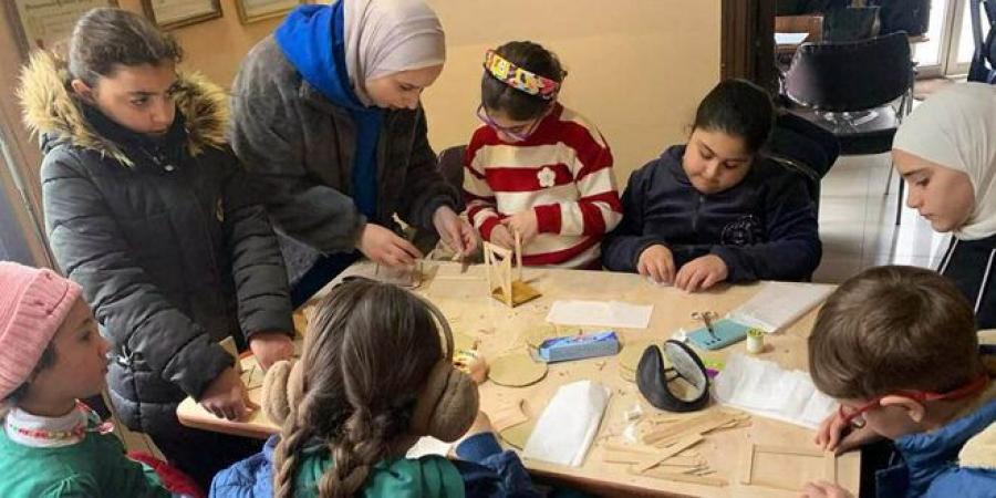 ورشتا عمل في زينة رمضان وأنواع الخط في جمعية بيت الخط العربي والفنون - عرب فايف